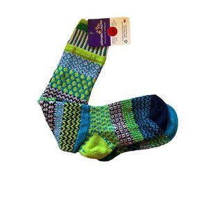 NWT Water Lily Knee Socks Womens S/M  Made In USA Eco-Friendly Cotton Blend Mis